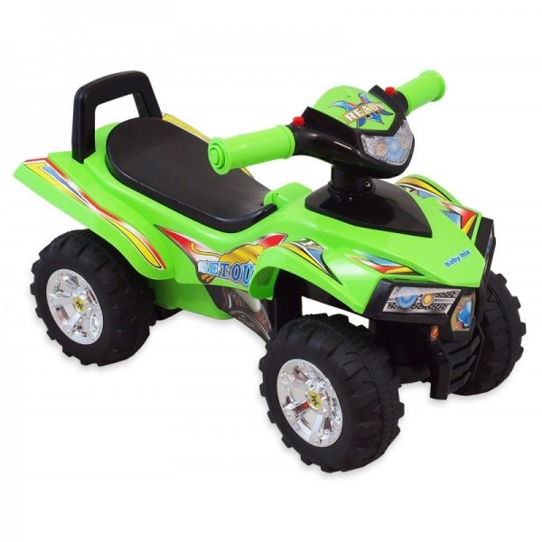 Детская зелёная каталка Super ATV со звуковыми эффектами  